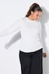 Rippshirt, Slim Fit, Langarm