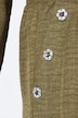 Hose, weites Bein, Twill, Elastikbund, Ziertaschen