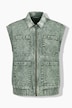 Jeansweste, Blouson-Shape, verwaschen