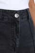 Jeans, weites Bein, Bügelfalte