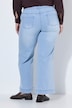 Jeans, weites Bein, Bügelfalte