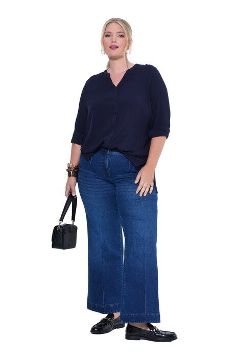 Džíny, široké nohavice, puk