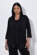 2-in-1-Shirt, Häkel-Bordüren, A-Linie, Rundhals, 3/4-Arm
