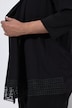 2-in-1-Shirt, Häkel-Bordüren, A-Linie, Rundhals, 3/4-Arm