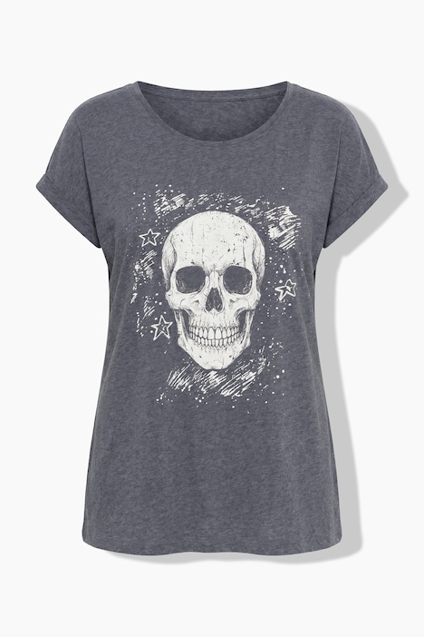 T-shirt, comfort fit, skull motif