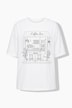 T-Shirt, Oversize Shape, Coffeebar-Print