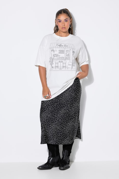 T-Shirt, Oversize Shape, Coffeebar-Print