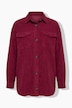 Corduroy overhemd, oversized, overhemdkraag, lange mouwen