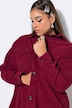 Corduroy overhemd, oversized, overhemdkraag, lange mouwen