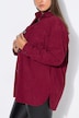 Corduroy overhemd, oversized, overhemdkraag, lange mouwen