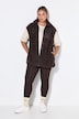 Teddyfell-Weste, Oversize Shape, Zipptasche