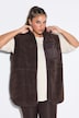 Teddyfell-Weste, Oversize Shape, Zipptasche