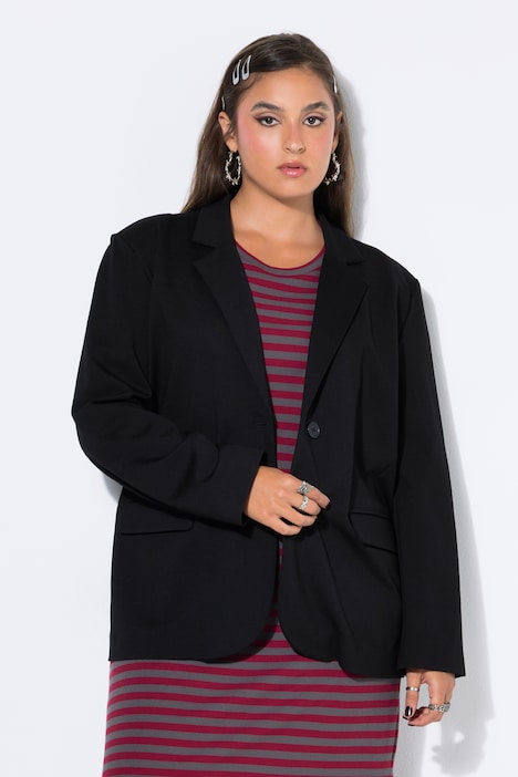 Puntoblazer, oversized, Punto-di-Roma Jersey
