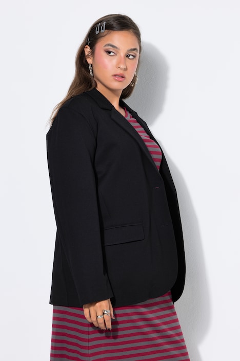 Puntoblazer, oversized, Punto-di-Roma Jersey