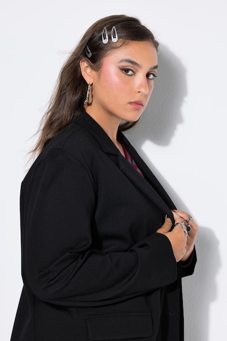 Puntoblazer, oversized, Punto-di-Roma Jersey