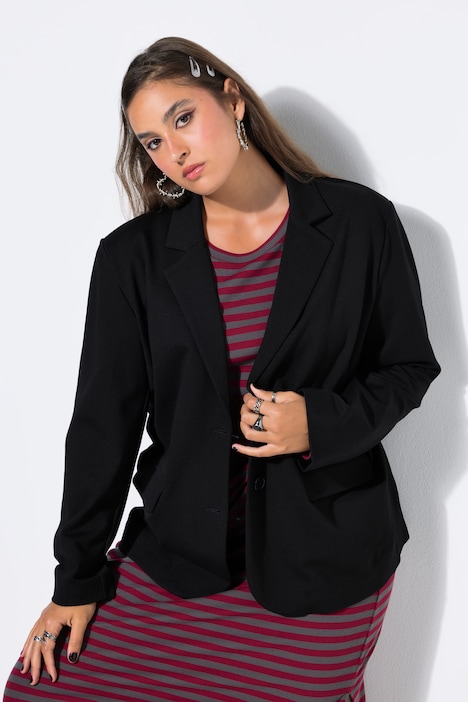 Puntoblazer, oversized, Punto-di-Roma Jersey