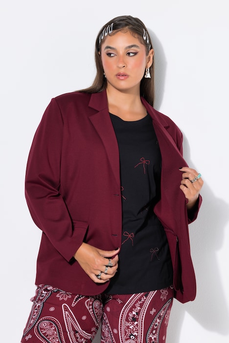 Puntoblazer, oversize, Punto-di-roma jersey