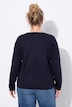 Pullover, Schriftzug, Boxy, Rundhals, Langarm