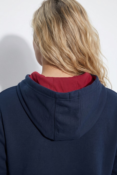Hoodie, Rauten, Stickerei, Kapuze, Langarm