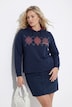 Hoodie, Rauten, Stickerei, Kapuze, Langarm