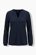 Shirt, Modalmix, Tunika-Ausschnitt, Langarm