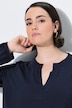 Shirt, Modalmix, Tunika-Ausschnitt, Langarm