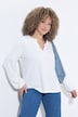 Shirt, Modalmix, Tunika-Ausschnitt, Langarm