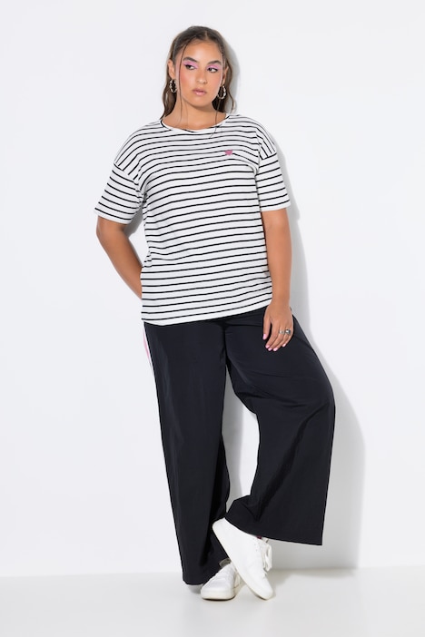 Striped Heart Logo Short Sleeve Tee