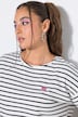 Striped Heart Logo Short Sleeve Tee