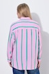 Musselin-Bluse, oversized, Langarm