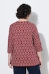Shirt, Zierfalten, A-Linie, Herzausschnitt, 3/4-Arm