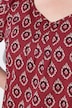 Shirt, Zierfalten, A-Linie, Herzausschnitt, 3/4-Arm