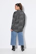 Satinbluse, oversized, Dots