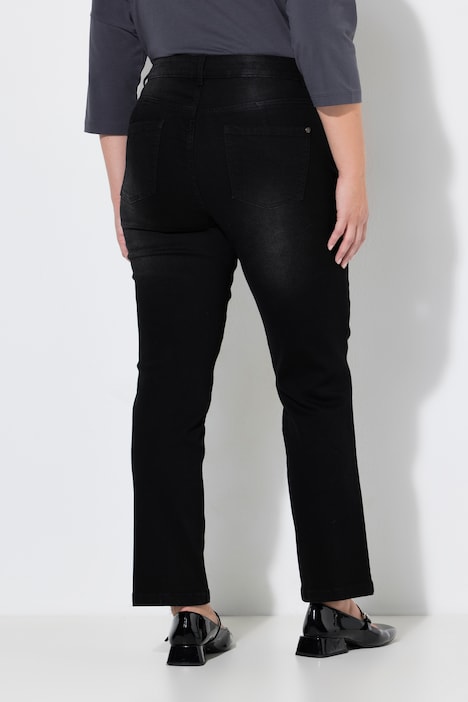 Straight Fit-Jeans, 4-Pocket, StoneWash-Look