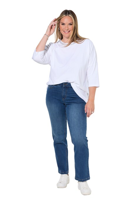 Straight Fit-Jeans, 4-Pocket, StoneWash-Look