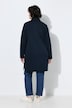 Long-Sweatjacke, Leomuster, Stehkragen, Langarm