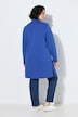 Long-Sweatjacke, Leomuster, Stehkragen, Langarm