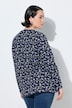 Shirt, Sterne, A-Linie, V-Ausschnitt, Langarm