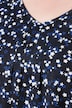 Shirt, Sterne, A-Linie, V-Ausschnitt, Langarm