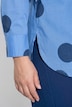 Jeanshemd, oversized, Frottee-Punkte, Langarm