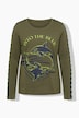 Shirt, Rundhalsausschnitt, Langarm, Platzierter Print