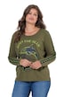 Shirt, Rundhalsausschnitt, Langarm, Platzierter Print