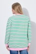 Sweatshirt, Loose Fit, Ringel, farbige Bündchen