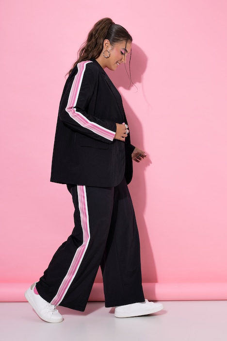 Trackblazer, oversized, Ärmelstreifen, Komplettfutter