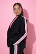 Trackblazer, oversized, Ärmelstreifen, Komplettfutter