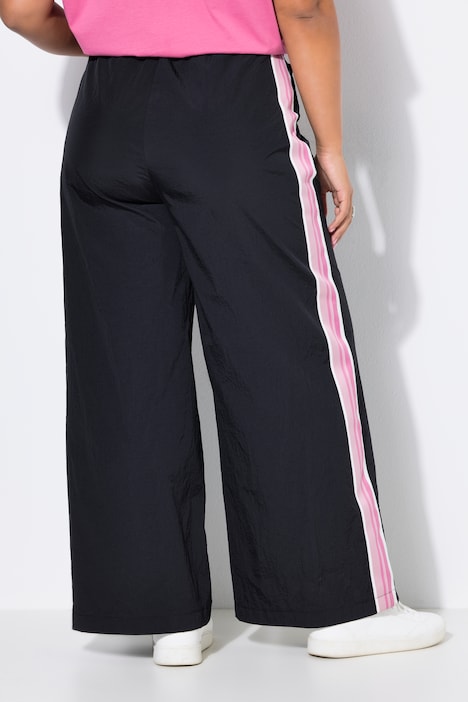 Trackpants, Wide Legs, Seitenstreifen, Elastikbund