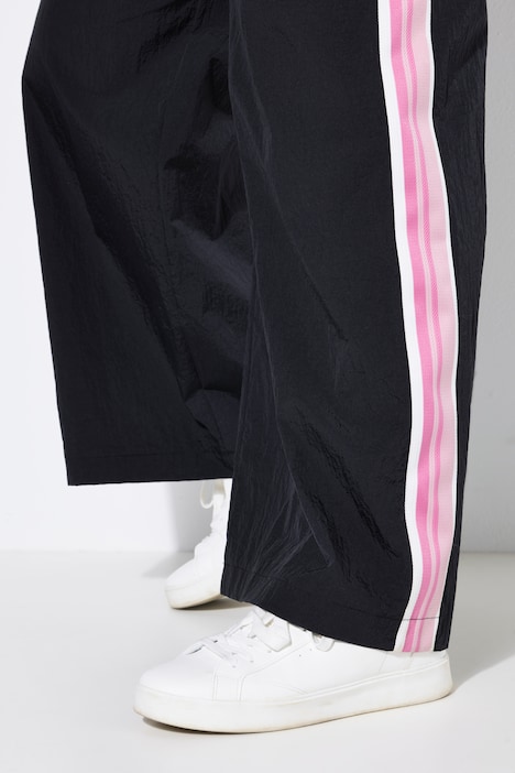 Trackpants, Wide Legs, Seitenstreifen, Elastikbund