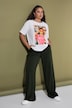T-Shirt, Oversize Shape, Pfauenfeder-Motiv