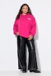 Pantalon en cuir synthétique, coupe large, aspect cuir nappa