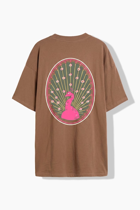 T-Shirt, Oversize Shape, Print - klein vorne, XL hinten